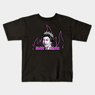 Burn the monarchy #2 Kids T-Shirt